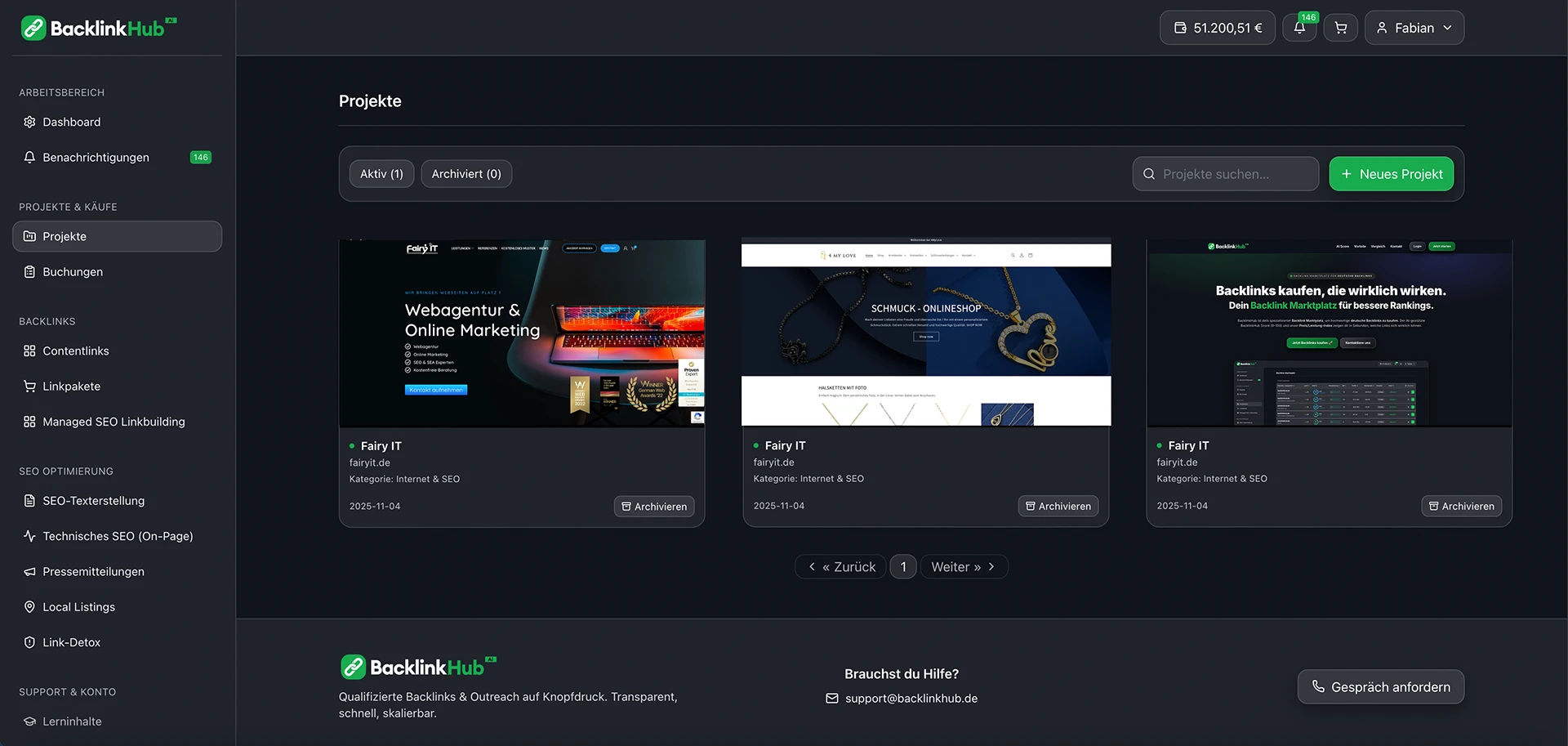 Projektverwaltung – Projekte & Budgets